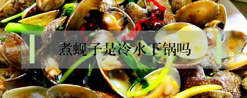 煮蜆子是冷水下鍋嗎