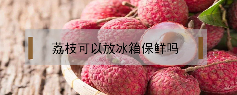 荔枝可以放冰箱保鮮嗎