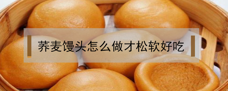 蕎麥饅頭怎么做才松軟好吃
