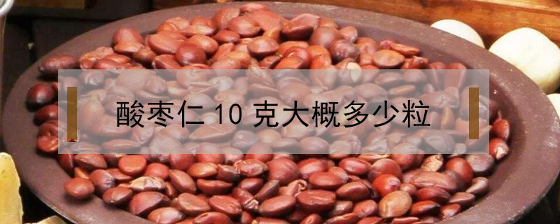 酸棗仁10克大概多少粒