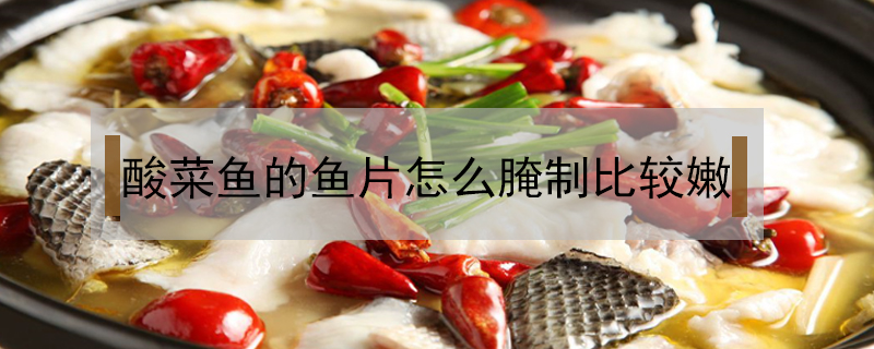 酸菜魚的魚片怎么腌制比較嫩