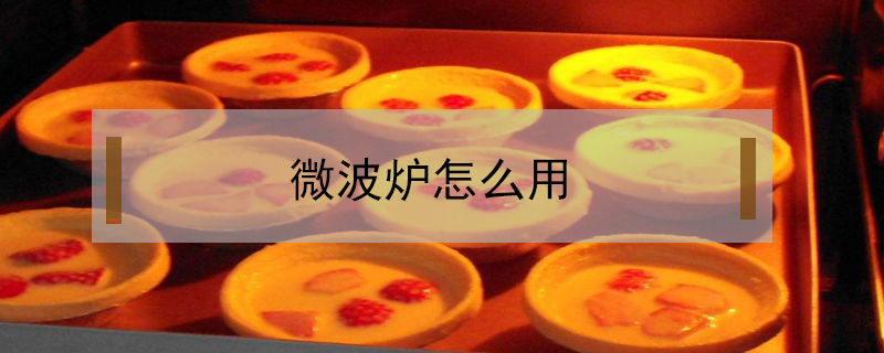 微波爐怎么用