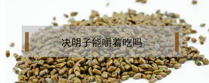 決明子能嚼著吃嗎