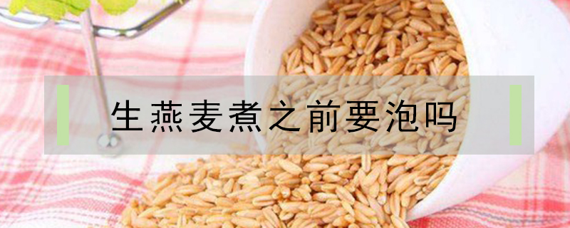 生燕麥煮之前要泡嗎