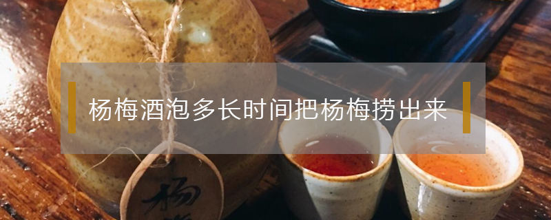 楊梅酒泡多長(zhǎng)時(shí)間把楊梅撈出來(lái)