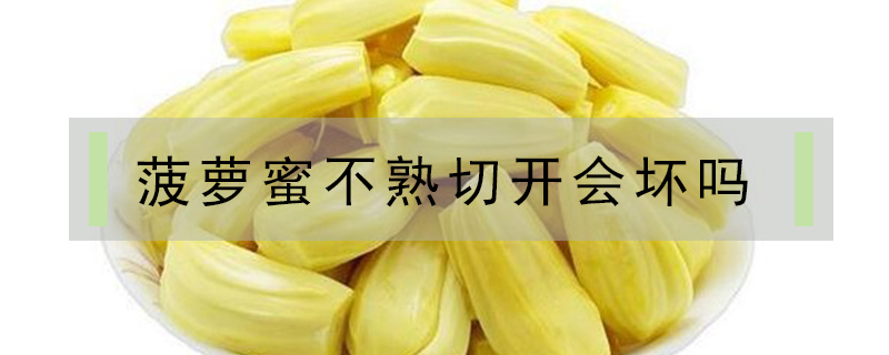 菠蘿蜜不熟切開會壞嗎