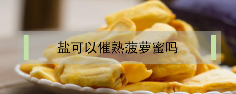 鹽可以催熟菠蘿蜜嗎