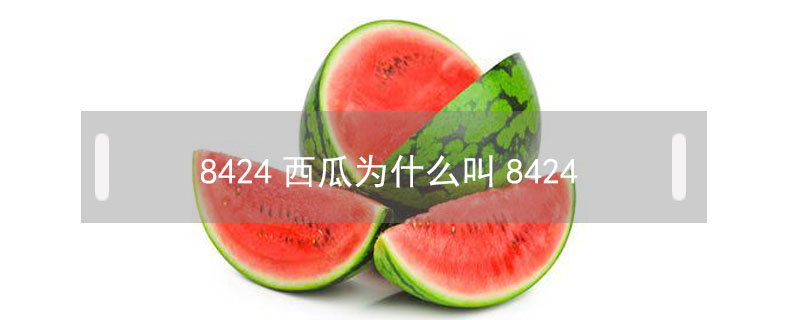 8424西瓜為什么叫8424