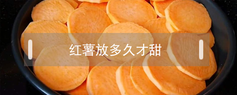 紅薯放多久才甜