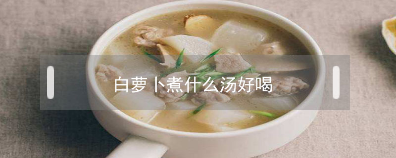 白蘿卜煮什么湯好喝