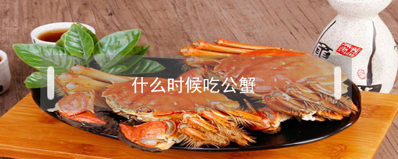 什么時候吃公蟹
