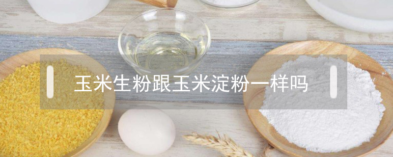 玉米生粉跟玉米淀粉一樣嗎