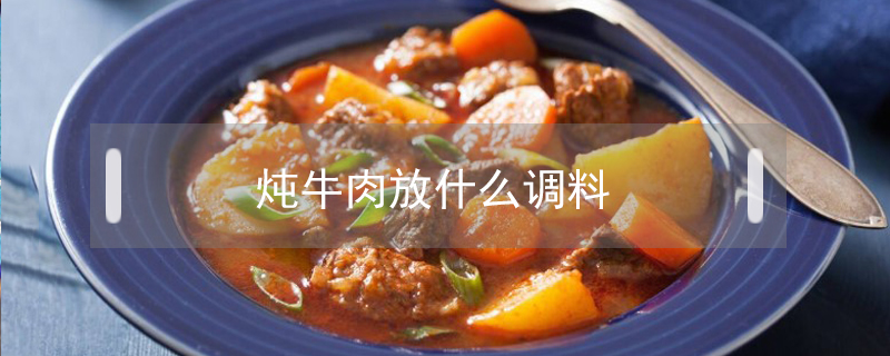 燉牛肉放什么調料