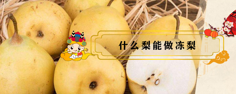 什么梨能做凍梨