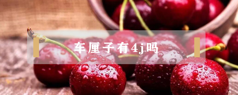 車厘子有4j嗎