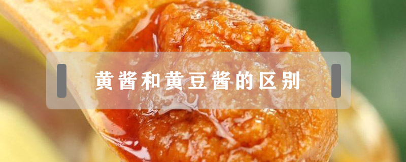 黃醬和黃豆醬的區別