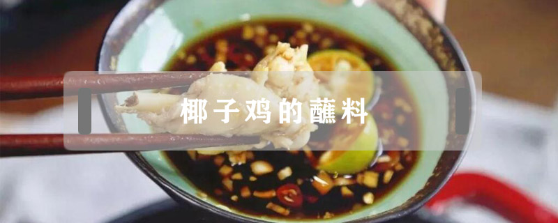 椰子雞的蘸料