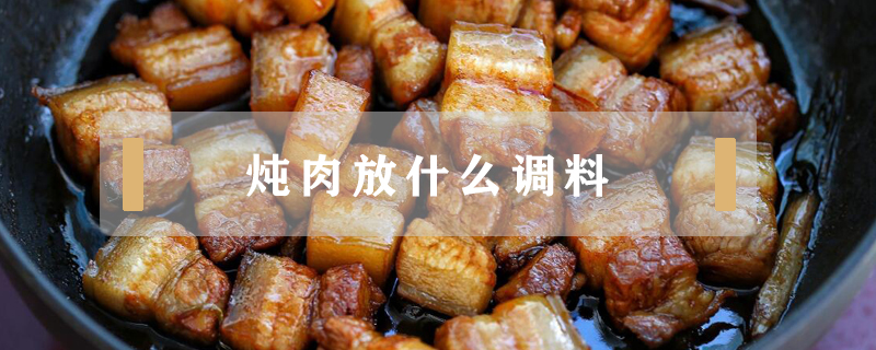 燉肉放什么調(diào)料