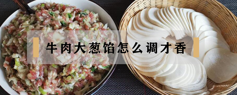 牛肉大蔥餡怎么調才香