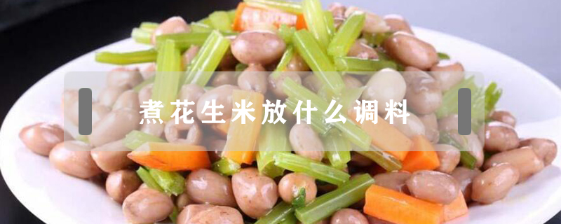 煮花生米放什么調(diào)料
