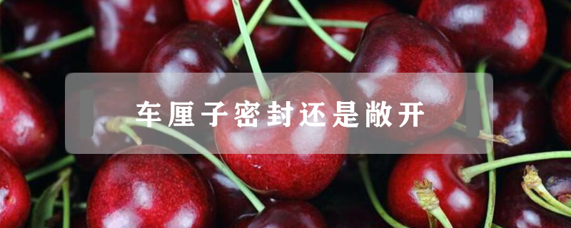 車厘子密封還是敞開